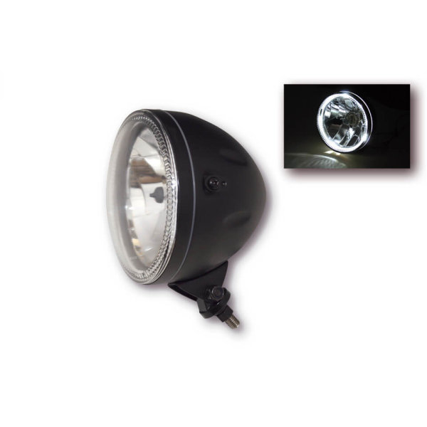 HIGHSIDER 5 3/4 Zoll LED-Scheinwerfer PECOS TYP 6 mit TFL, schwarz