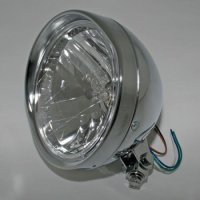 SHIN YO 6 1/2 Cruiser chrome headlight with shade