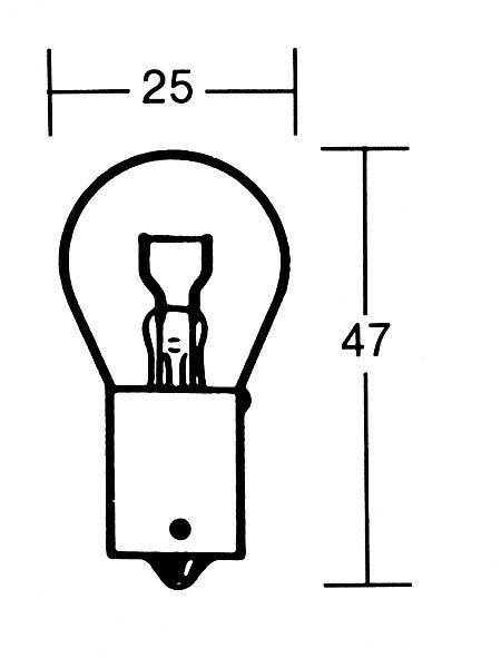 - Kein Hersteller - Incandescent lamp PY21W 12V 21W BAU15s, yellow