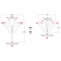 LSL MANTIS-RS PRO Kennzeichenhalter passend für Honda CB 1000 R 2018-2020