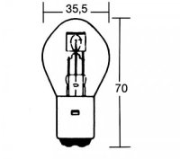 - Kein Hersteller - S2 incandescent lamp 12V 35/35W BA20D