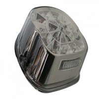 SHIN YO LED taillight, tinted glass and chrome reflector, for many HD models 1973-1998