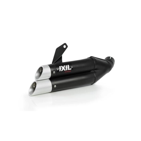IXIL Hyperlow black XL stainless steel muffler for Honda CBR 500 R / CB 500 F, 19- (PC62,PC63) (Euro4+Euro5)