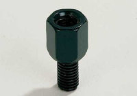 Motorcycle Mirror adapter black, by Hole M 8 Re on Bolts...