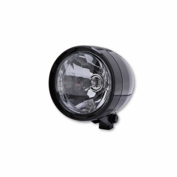 SHIN YO ABS headlight with parking light, black, HS1, bottom mounting