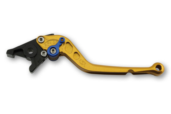 LSL Brake lever Classic R13, gold/blue, long