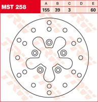 TRW Lucas Brake disc MST258, rigid