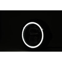 HIGHSIDER 5 3/4 inch LED spotlight PECOS TYP 7 with parking light ring, black matt