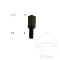 Motorcycle Mirror Adapter Black, By Hole M 10 re On Bolts...