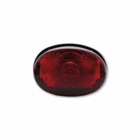 SHIN YO Universal Rücklicht OVAL, rotes Glas