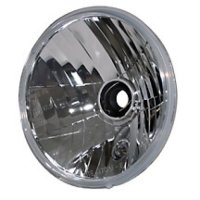 SHIN YO H4 headlight insert, symmetrical prismatic reflector with clear glass, 7 in.
