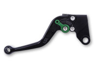 LSL Clutch lever Classic L66R, black/green, short