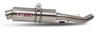 Storm Komplettanlage. 1x1 Gp Stainless Steel for Yamaha YZF 125 08-13