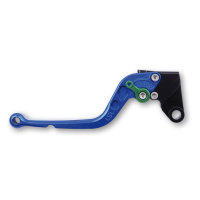 LSL Clutch lever Classic L71R, blue/green, long