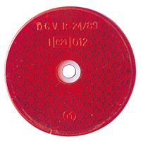 - Kein Hersteller - Reflector, red, D. 60 mm, with hole,...